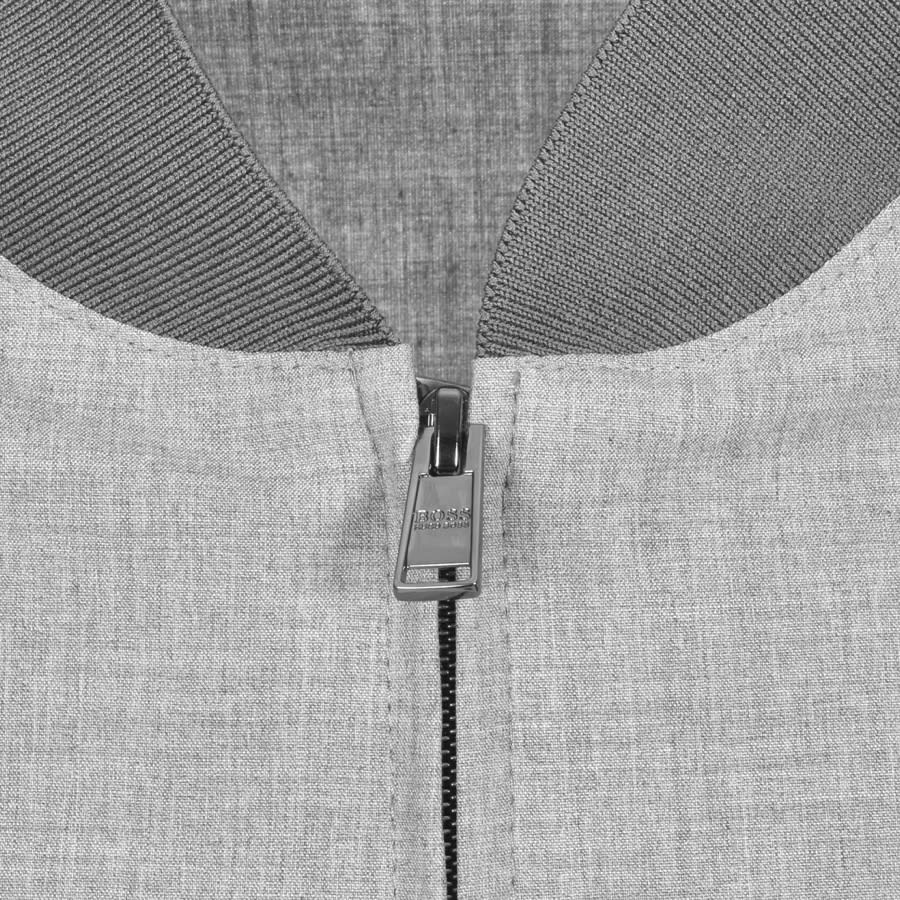 Alternative Image for ProductBOSS Nolwin Slim Fit Bomber Jacket Grey3